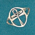 R 6658 Ankh Cross Ring - Size 5