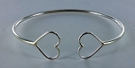 Wire Bangle - Hearts 3.9 g #60095 15mm/2mm 7.5
