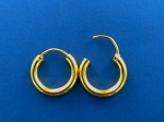 Hoop Earrings GD (Gold Plated) 3mm (120 E) - 18mm