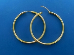 Hoop Earrings GD (Gold Plated) 3mm (120 E) - 55mm