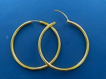 Hoop Earrings GD (Gold Plated) 3mm (120 E) - 60mm