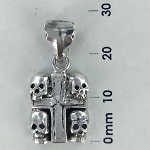 Four Skull Cross Pendant #021850