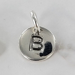 Initial Disk Pendant - Letter B