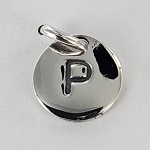 Initial Disk Pendant - Letter P