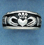 R 3352 Claddagh Band Ring - Size 5