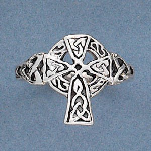 R 3375 Celtic Cross Ring - Size 7