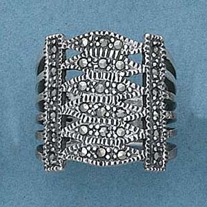 RM 3737 Marcasite Ring - Size 9