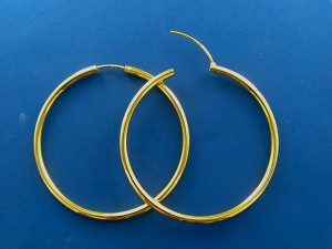 Hoop Earrings GD (Gold Plated) 3mm (120 E) - 60mm